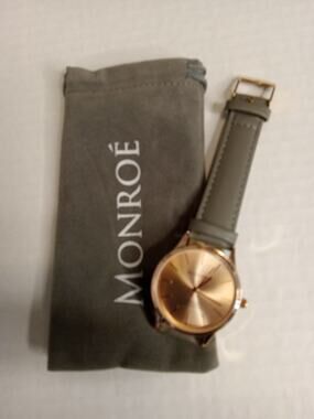 MONROE By Moestro Classique Collection Watch Genuine Leather Band-